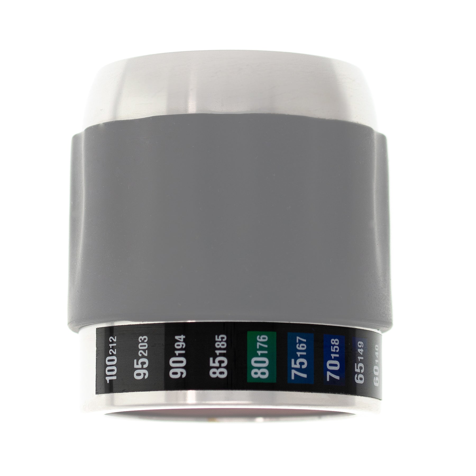 Flair High Heat - Brew Heads Temperature Strip brew head temperature strip on Flair espresso brew head cylinder