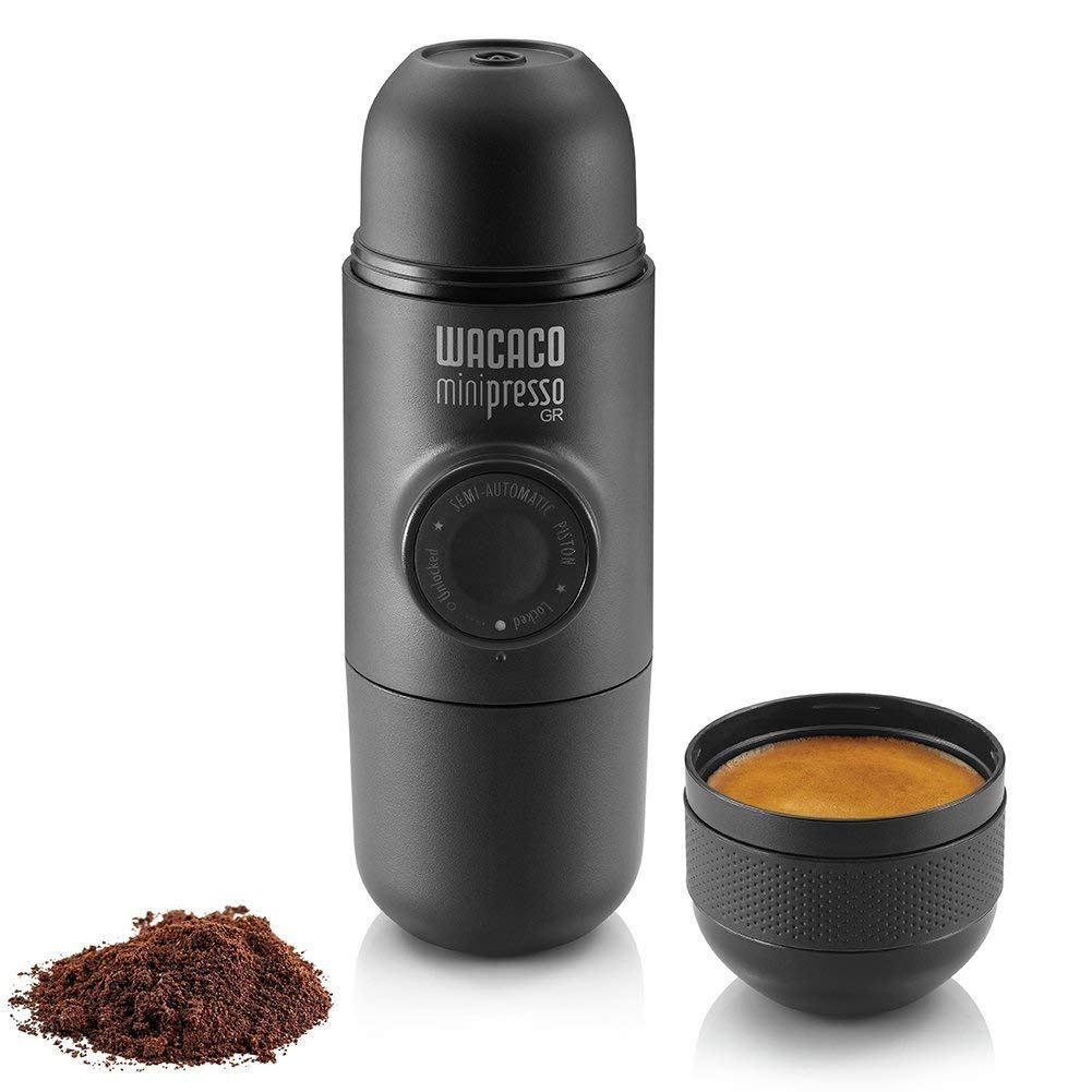 Wacaco Minipresso Espresso Maker (Ground Coffee) Portable espresso maker Wacaco Minipresso GR with built-in scoop and filter basket