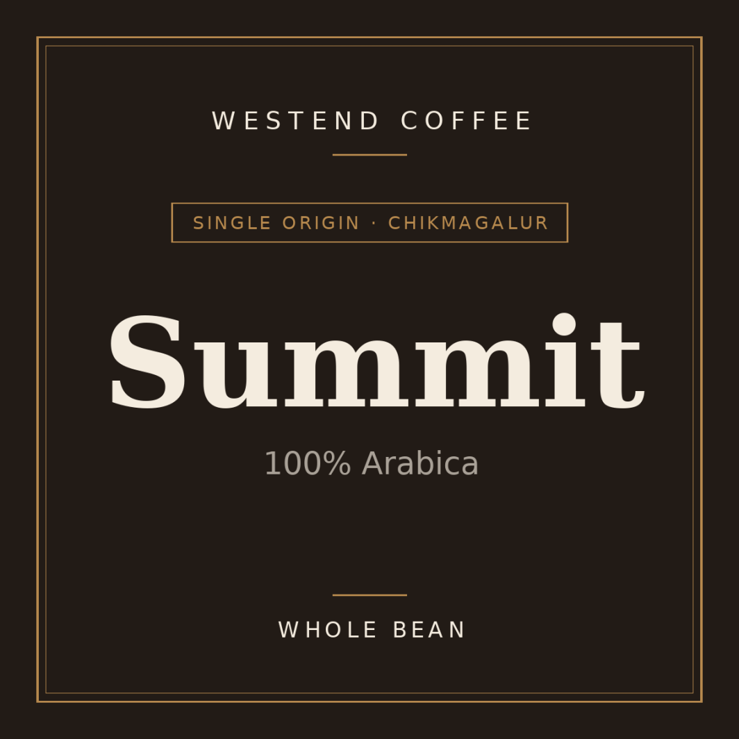 Westend Coffee Summit — 100% Arabica, whole bean